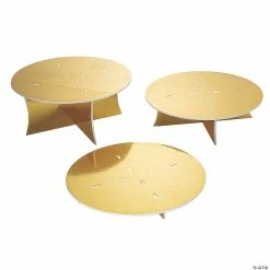 Gold Foil Dessert Riser Set - 3 Pc.