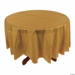 Round Plastic Tablecloth