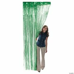 Metallic Fringe Door Curtains