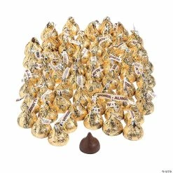 Hershey’s® Kisses® 400 Pc. Gold Almond Chocolate Candy