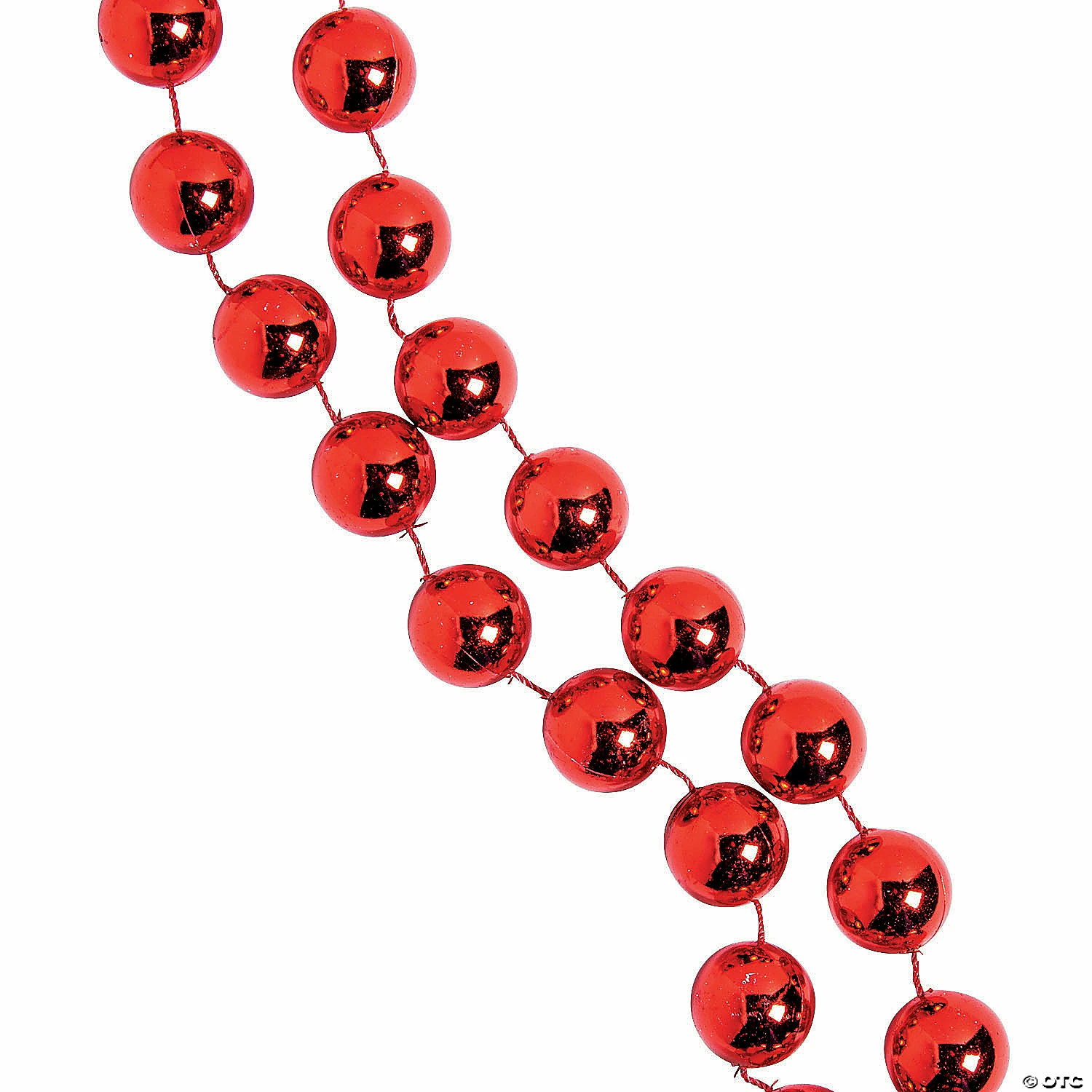 Jumbo Red Spirit Bead Necklace - Image 2