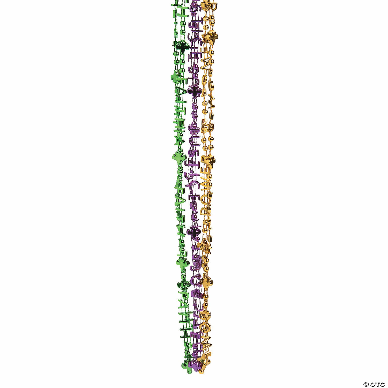 Justice, Faith, Power Mardi Gras Bead Necklaces - 72 Pc.