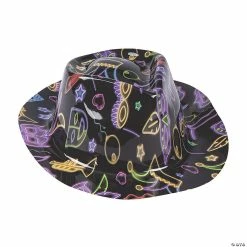 Kid‘s Mardi Gras Fedora Hats - 12 Pc.