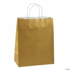 Large Kraft Paper Gift Bags - 12 Pc.