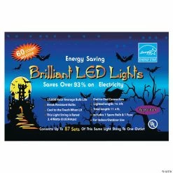 LED 60 Count Purple Party Lights