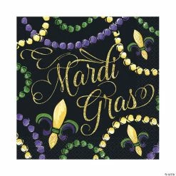 Mardi Gras Bead Luncheon Napkins - 16 Pc.