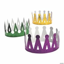 Mardi Gras Crowns - 12 Pc.