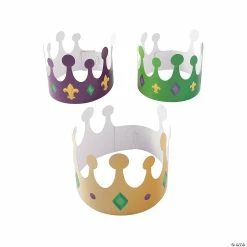 Mardi Gras Crowns - 12 Pc.
