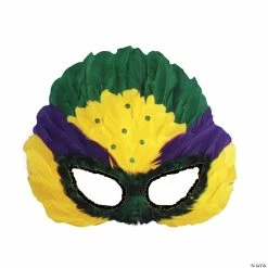 Mardi Gras Feather Mask