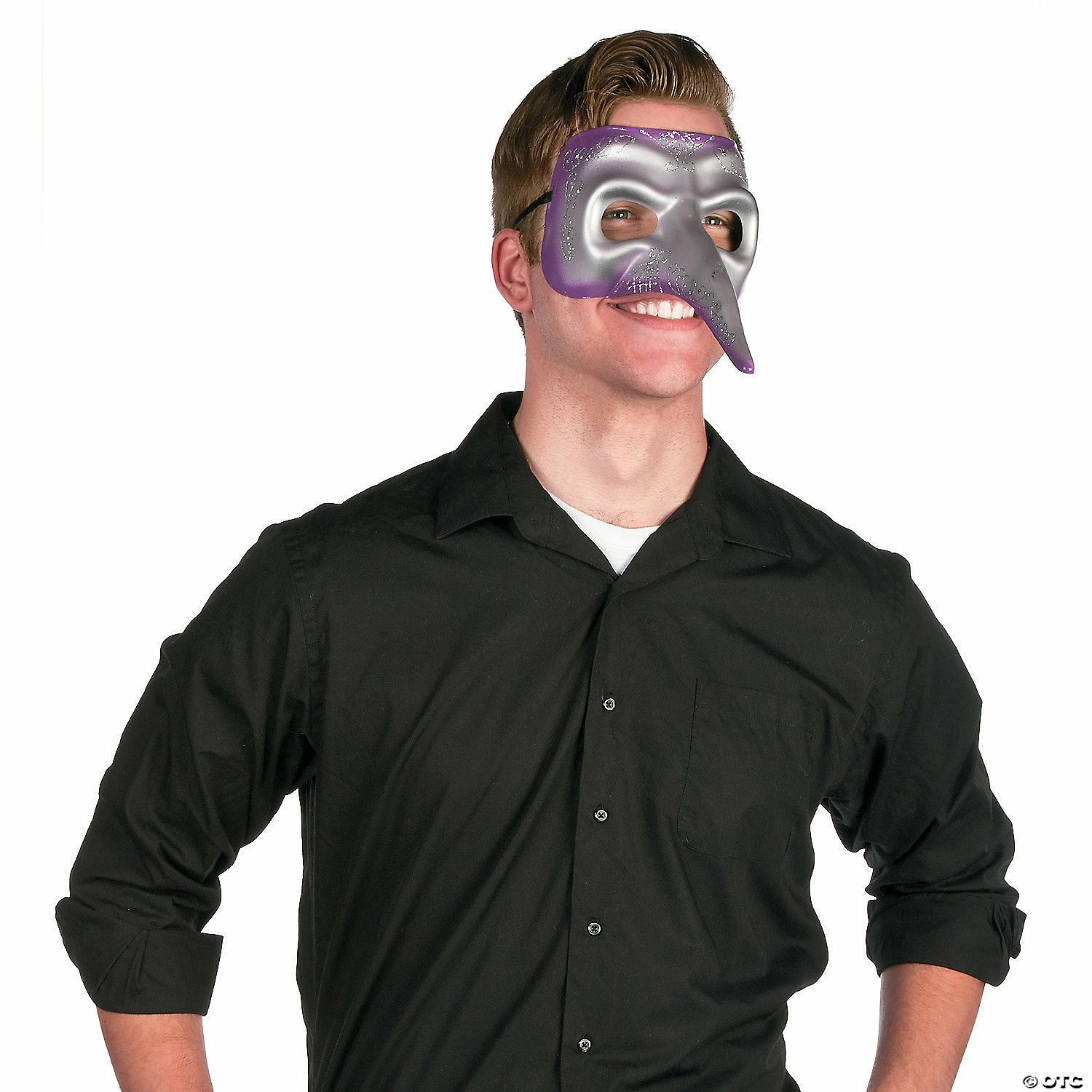 Mardi Gras Long-Nose Masks - 6 Pc. - Image 3