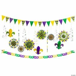 Mardi Gras Party Mega Decorating Kit - 19 Pc.
