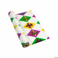 Mardi Gras Plastic Tablecloth Roll