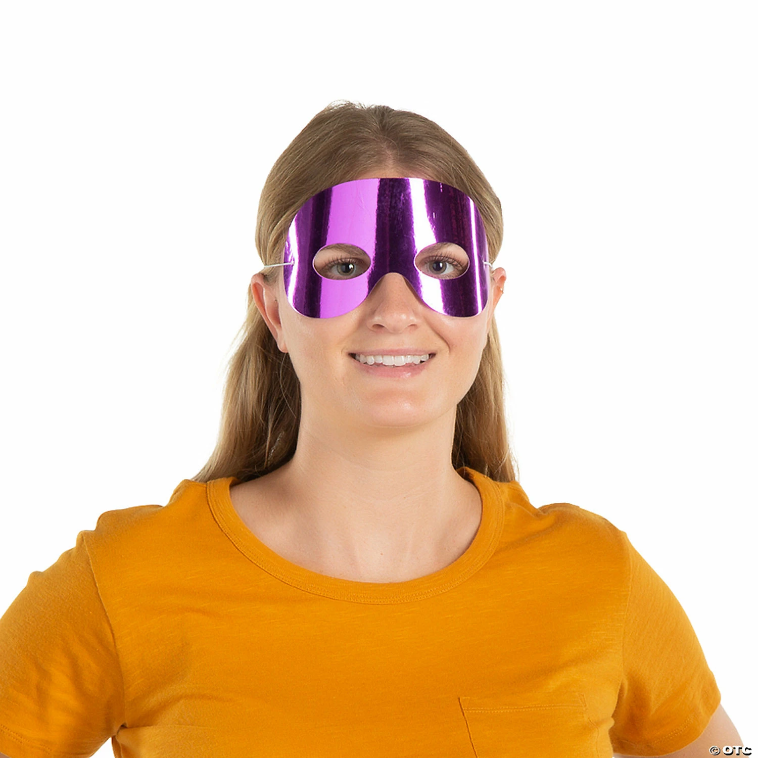 Mardi Gras Reflective Foil Masks - 12 Pc. - Image 2