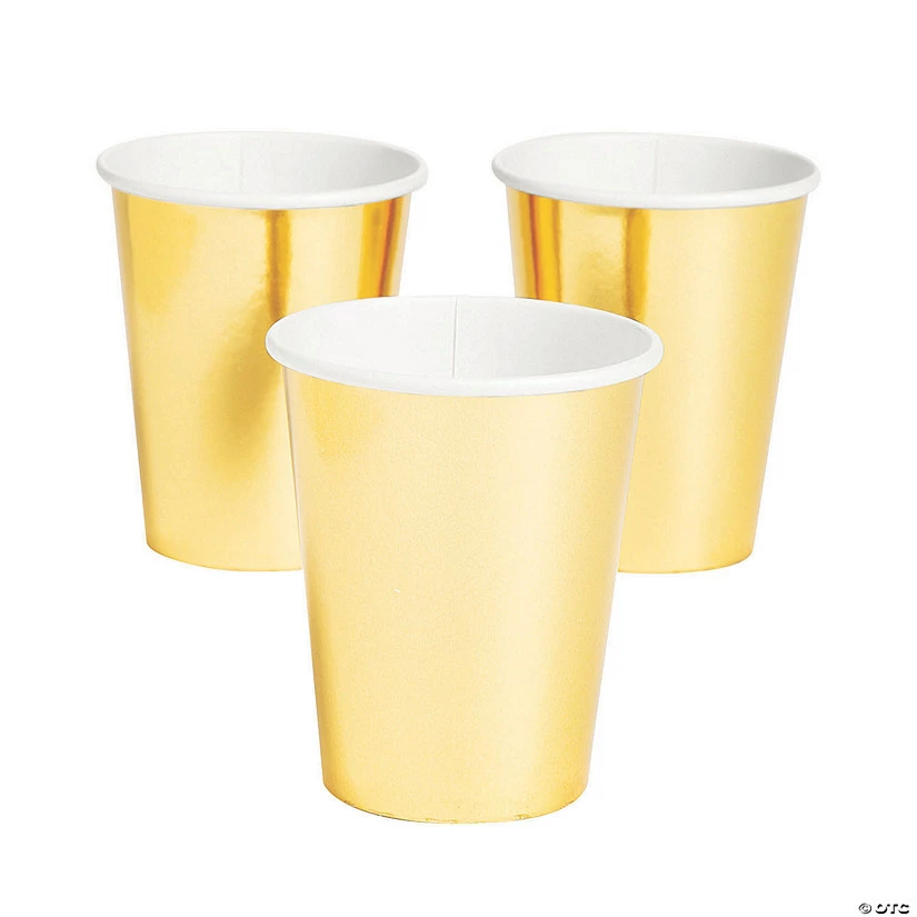 Metallic Solid Color Paper Cups - 24 Ct.