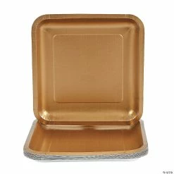 Square Paper Dinner Plates - 18 Ct.