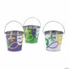 Mini Mardi Gras Pails - 12 Pc.