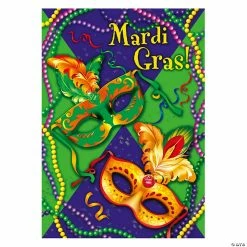 Northlight Mardi Gras Beads Outdoor Garden Flag 18" x 12.5"