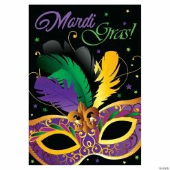 Northlight Mardi Gras Mask Outdoor Garden Flag 18" x 12.5"