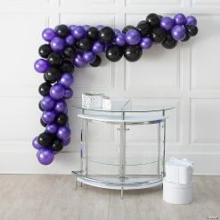 Solid Color & Black Latex Balloon Garland Kit - 291 Pc.