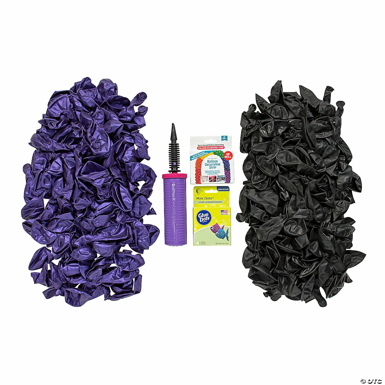 Solid Color & Black Latex Balloon Garland Kit - 291 Pc. - Image 2