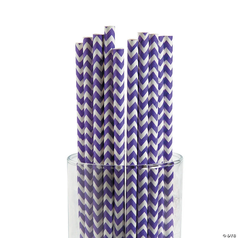 Chevron Paper Straws - 24 Pc.