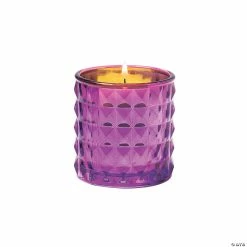 Purple Distressed Votive Candle Holders - 6 Pc.